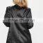 MGOO Custom Black Gathered Sleeves No Buttons Fashion Suit Blazers For Women Long Sleeves Loose Style