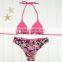 Polyester Bikini Different Size for Choice & Padded Blue Girls Swimwear 59377