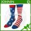 wholesale OEM cheap high quality american flag socks