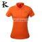 Female stand collor anti-pilling plain sports t shirt