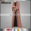 2017 Top Popular Islamic Long Brown Nude Kimono Ladies Open Front Kimono Abaya Lace Muslim Long Cardigan