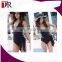 Fashion Bikini Cover Up 92% Polyester 8% Spandex Black One Piece Sexy Ladies Swimsuit For Women 2017