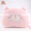 Dongguan Yuan Kang Factory Plush Cushion Toy Back Rest Headrest Toys Cat Head Animal Baby Stuffed Throw Pillow