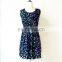 2016 Spring Summer Autumn Women Casual Bohemian Style Floral sleeveless A-line Printed Beach Vestidos Dress