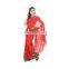 Designer Fancy Handwork Net Border and Red Colour Saree