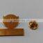 Iron casting shiny brass plating badge custom membership badge