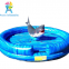 Kids and adults outdoor mechanical rodeo shark rides games with inflatable mattress for sale