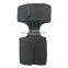 Soft breathable material ankle gun holster with metal snap
