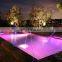 China leading fountain supplier LED color light SS jumping jet laminar water fountain