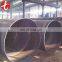 black steel spiral welded pipe beveled end