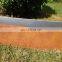 1.6mm thick CORTEN steel garden edging with top folded edge