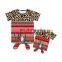 Colorful Boho Serape Mommy And Me Tops Tie Front Leopard T-shirt Baby Newborn Girls Reglan Shirts Summer Wear