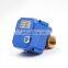 CWX-25S 2 way motorized valve  brass ss304 mini electric actuator water control valve 3v 5v 6v 12v 24v 110v 220v DN15 DN20 DN25