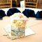 Square plate round plate glass mirror candle stand beveled edge