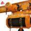 For gate lifting motorized wire rope double hoist with trolley