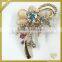 Cheap bulk ab crystal bridal rhinestone brooches for bouquets FB-060