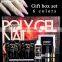 Poly-gel UV Fast Builder Set nail Extension Poly Gel set Camouflage LED UV Lacquer Brush Nail Tips