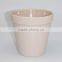 Color white ceramic flower pot