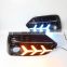 Hot sale 3 color car LED flowing lamp  DRL Daytime Running Light with turn signal Daylight for honda civic 2019 2020