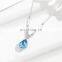 Hot movie Titanic Heart of Ocean blue heart love forever pendant Necklace for men gifts