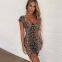New sexy floral chiffon dress women