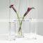 different size support custom flower vases clear glass tube for home decor