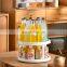 Rotating  Plastic 2-Tier Bathroom Kitchen Storage Rack Spice Rack Organizer