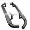 OEM STYLE BLACK SIDE STEPS RUNNING BOARDS FOR LAND ROVER DEFENDER 110