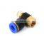 SNS SPHF Series pneumatic Hexagon universal female thread fitting one touch plastic swing elbow air hose tube connector