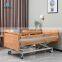 Wooden headboard/footboard Metal Steel Five Function Fully Electric Hospital Bed