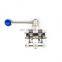 3 inch hygienic 3pc weld  butterfly valve
