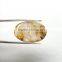 Golden Rutile Stone / Natural Rutile Cabochon Gemstone / rutilated quartz /