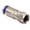 RF coaxial F compression waterproof  connector for RG58/RG59/RG6 /RG11 75ohm,