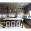 Dark grey shaker design modern pantry  classic wood wall storage high quality kitchen cabinet