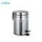 Classic Metal Bathroom Accessories Set 2 Pieces Trash Can Stainless Steel Waste Bin Toilet Brush Holder Mirror FINISHr