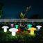 Cordless Rechargeable Inner Solar Setting waterproof Solar charging motion lights outdoor garden led ball stone lamp