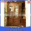 wood bookcase with glass doors,wood carved bookcase walnut color