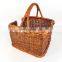 Vintage Wicker Napkin Tissue Holder With Handle Easy Bring Cheap Wholesale Picnic Caddy Storage wovenmade in Vietnam