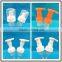 43mm plastic foam pump, silicone pump foaming, face washing brush pump