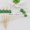 Factory new style cheapprice every shape decorative wooden bead bamboo cocktail picks