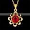Gold Plating Jewalries Nacklaces Flower Shape Hollow Necklace