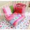 pink animals baby fitted bed skirt from professional manufacturer