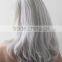 2016 the new top quality unprocessed virgin grey braid hair bulk extensions