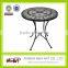 Classic round mosiac garden table