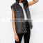 denim washed women casual waistcoat out wear OEM service