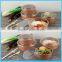 Disposable printed take away paper salad bowl