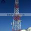Triangle galvanized tower for communication broadcasting