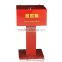 red color acrylic donation box, manufacturer donation box. high quality acrylic donation box
