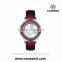 2016 New personalized double-layered colored diamond lady watch , unique charming design watch, special textured leather band