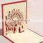 Handmade 3D Pop Up Ferris Wheel Greeting Card With Envelope for christmas                        
                                                Quality Choice